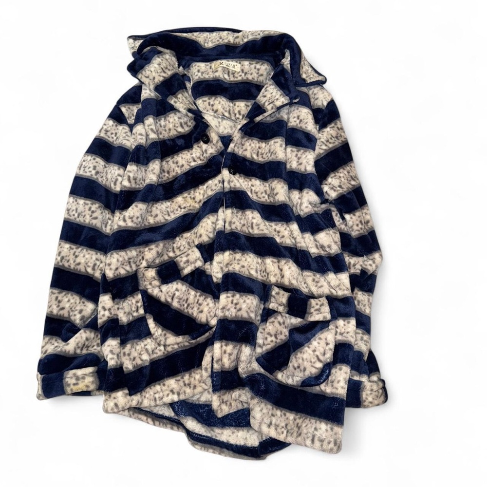 Navy and White Striped Set